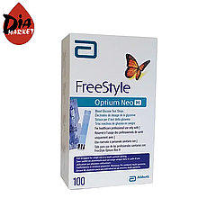 Тест-смужки Фрістайл Оптіум Нео Н (Freestyle Optium Neo H) - 1 упаковка по 100 шт.