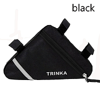 Велосумка Сумка на раму треуголка Trinka черная