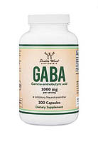Double Wood GABA / Гамма - аминомасляная кислота ГАМК 300 капсул