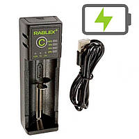 Универсальное зарядное устройство Rablex RB 401 для аккумуляторов универсальная зарядка 18650 на 1 аккумулятор
