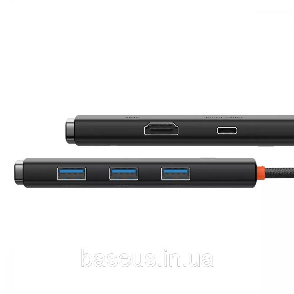 USB-Хаб Baseus Lite Series 5-in-1 (Type-C to HDMI + 3xUSB 3.0 + PD)