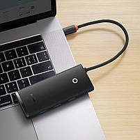 USB-Хаб Baseus Lite Series 5-in-1 (Type-C to HDMI + 3xUSB 3.0 + PD), фото 9