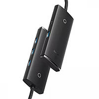 USB-Хаб Baseus Lite Series 4-in-1 (USB-A to USB 3.0*4) (1m), фото 4