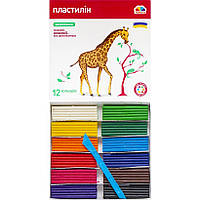 Пластилін 12 кольорів Гамма "Захоплення" 192 гр KNZ