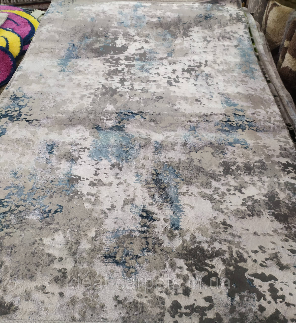 Доріжка Florence Grey Blue 0447 на відріз 0.8м, 1м, 1.2м, 1.5м, 2м, фото 1