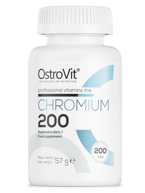 Баланс глюкози OstroVit - Chromium Хром  200 200таб Польща