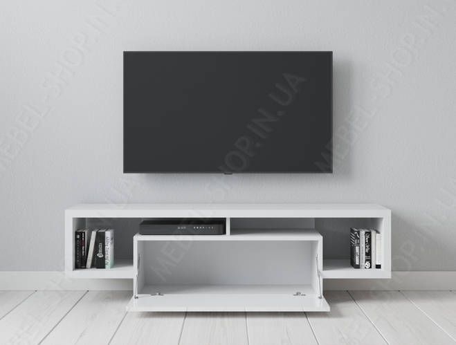 Тумба под телевизор, белая глянцевая, тумба под тв современная, МДФ ...