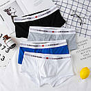 Труси хіпси Lanvibum однотонні синього кольору з брендованою резинкою, фото 8