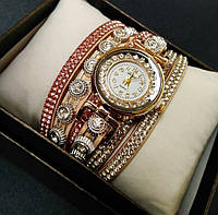 Часы женские наручные CL Karno кварцевые круглые качественные оригинальные на браслетах 41 см