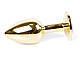 Анальний затор Boss Series - Jewellery Gold PLUG Red S, BS6400019, фото 4