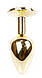 Анальний затор Boss Series - Jewellery Gold PLUG Red S, BS6400019, фото 6