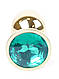 Анальний затор Boss Series - Jewellery Gold PLUG Green S, BS6400024, фото 2