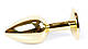 Анальний затор Boss Series - Jewellery Gold PLUG Green S, BS6400024, фото 4