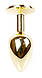Анальний затор Boss Series - Jewellery Gold PLUG Green S, BS6400024, фото 6