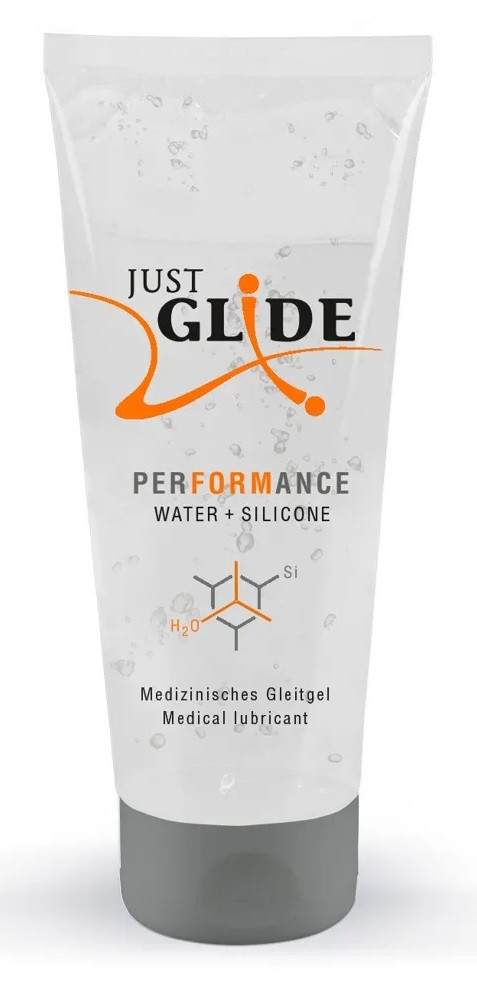 Гібридний гель-лубрикант Just Glide Performance, 200 ml, фото 1