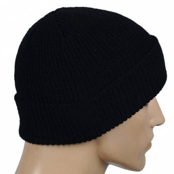 Шапка тактична вовняна Watch Сар чорна  Mil-Tec 12140002  Німеччина