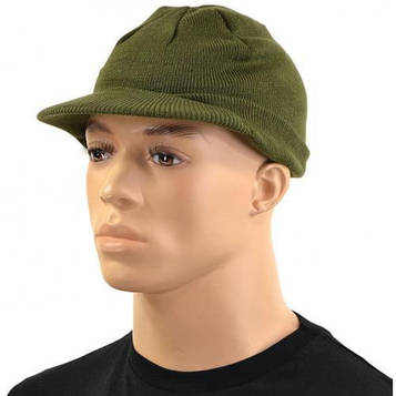 Шапка зимова Jeep Cap шерсть  Mil-tec 12141001 олива PeremogaUA