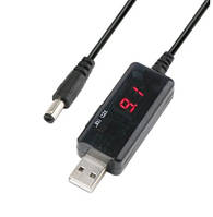 Кабель ДС-ЮСБ с перемикачем для роутера від повербанку з 5V на 9V чи 12V KWS-910 Powerbank