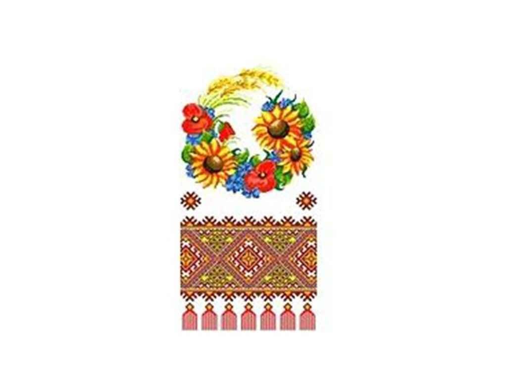 Чорно-біла схема для вишивки весільного рушн. на папері Р-2010 ТМ Каролінка Азовя BP