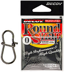 Застежка Decoy Round Snap 0, 20lb, 13 шт (13919)