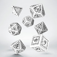 Набор кубиков Elvish White & Black Dice Set