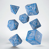 Набор кубиков Elvish Glacier & White Dice Set