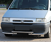 Передній захист ST009 (нерж) Fiat Scudo 1996-2007