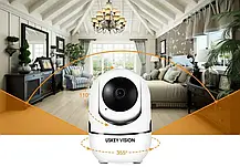 Камера відеоспостереження Camera Wi-Fi QC011, IP-камера з мікрофоном, Бездротова камера відеоспостереження, фото 4