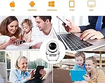 Камера відеоспостереження Camera Wi-Fi QC011, IP-камера з мікрофоном, Бездротова камера відеоспостереження, фото 3