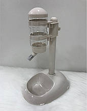 Миска для собак і кішок із поїльником пластикова pet feeder