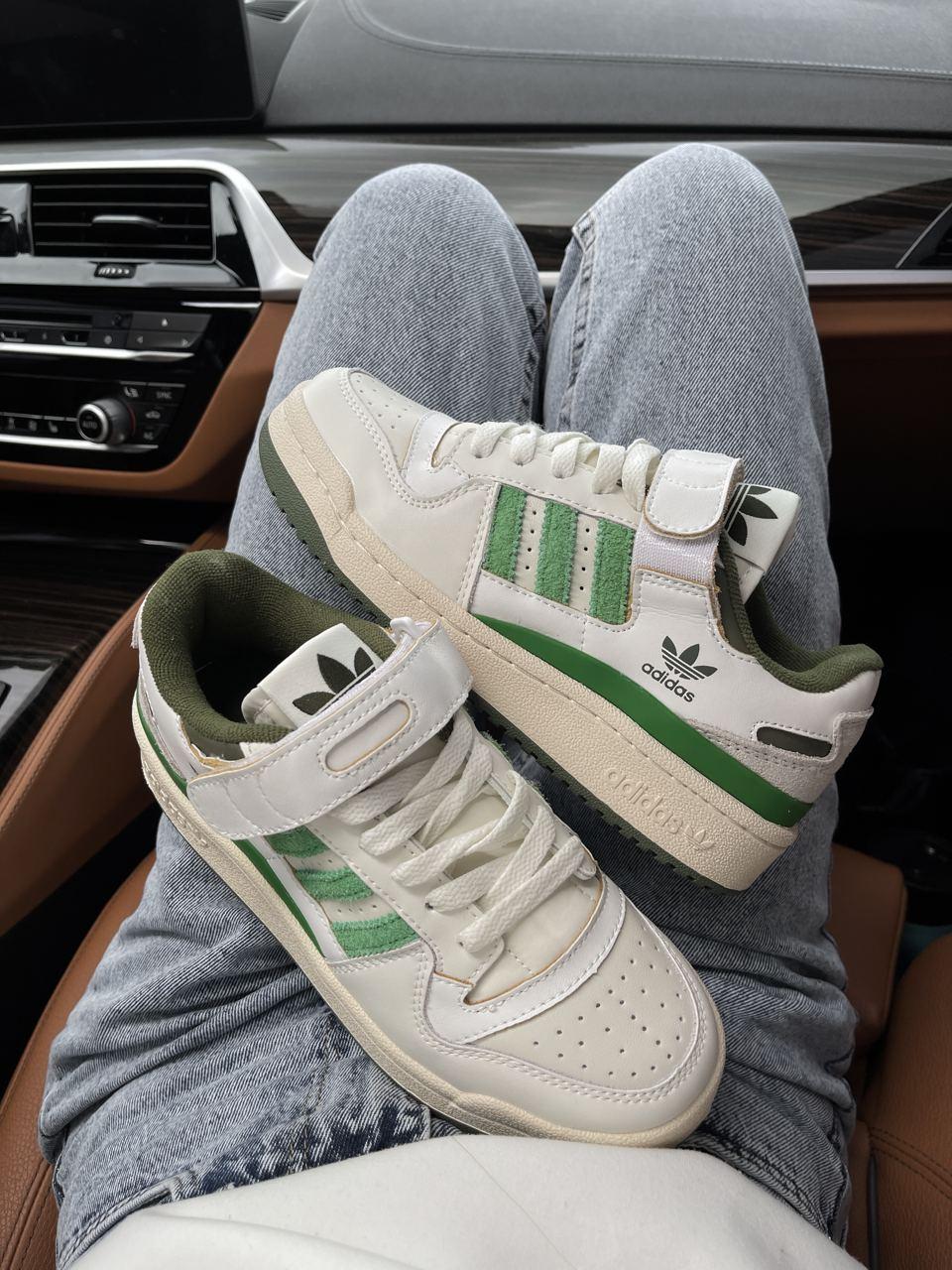 Жіночі Кросівки Adidas Forum 84 Low White Green 36-37