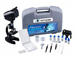 Оптичний мікроскоп Opticon Lab Pro 1200X + аксесуари
