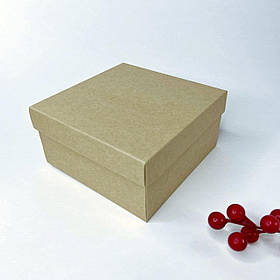 Коробка для подарунка, 140*140*70 мм, без вікна, крафт