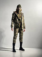 Комплект женский тактический зимний Куртка + Брюки на флисе Tera мультикам камуфляж | Костюм Форма зсу