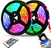 Світлодіодна стрічка USB RGB 300 LED 3 м з пультом на 16 кольорів, фото 5