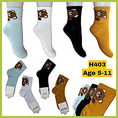 Шкарпетки бавовняні 5-6 роки для дівчаток ТМ Belino (4 шт/уп)