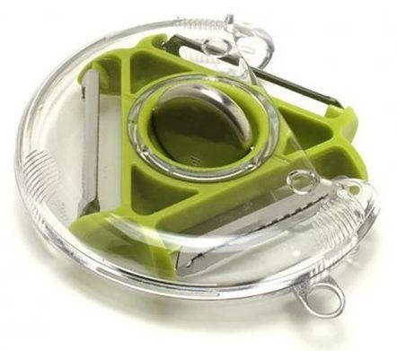 Універсальна овочерізка тристороння для нарізки соломкою Rotary multifunctional peeler, фото 3