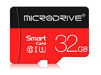 Карта памяти Microdrive с SD адаптером class 10 32Gb Черный Хіт продажу!