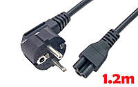 AC силовой кабель 100-240v C5/C6 3pin 10a 1.2m A class 1 день гар.