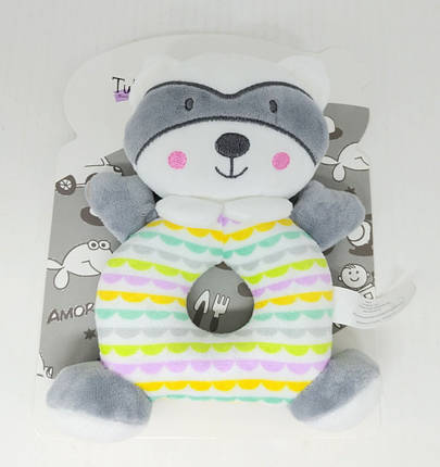 Брязкальце м'яке Лисичка, на планші. 22*17см, 9209, фото 1