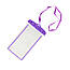 Водонепроникний чохол для телефону, фіолетовий з прозорим, фото 3