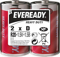 Батарейки Energizer Eveready D Heavy Duty 2 шт