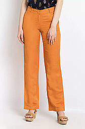 Літні жіночі брюки-кюлоти Finn Flare S18-12022-425 оранжеві XS