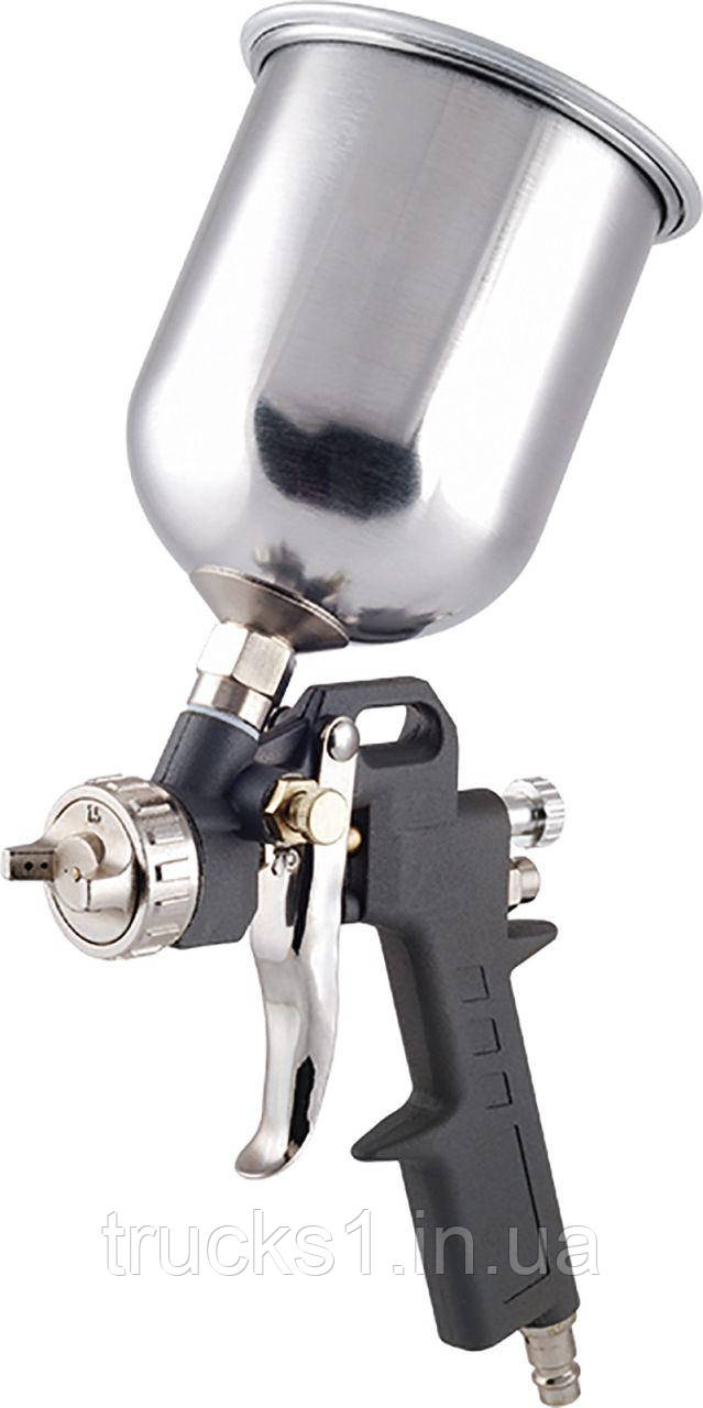 Пневмопістолет лакофарб. з верхнім баком, алюм., 1,5мм 80-865 (MIOL), фото 1