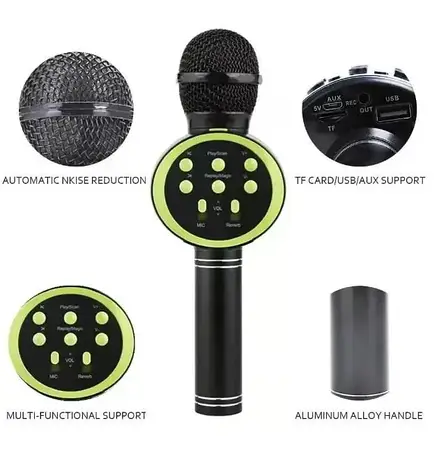 Мікрофон для караоке V11 бездротовий, фото 2