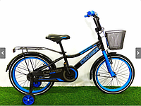 Детский двухколесный велосипед на 16 дюймов Crosser Rocky-13 синий