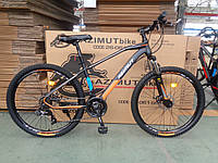 Спортивный горный велосипед 27.5 дюймов Azimut Gemini Shimano D 17 рама черно-оранжевый