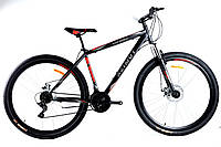 Спортивный горный велосипед 26 дюймов Azimut Spark Shimano 20 рама черно-красный