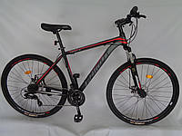 Спортивный горный велосипед 27.5 дюймов 17 рама GFRD Azimut 40D черно-красный