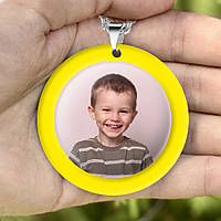 Подарки детям - Фото кулон с фото и надписью для Вашего ребенка